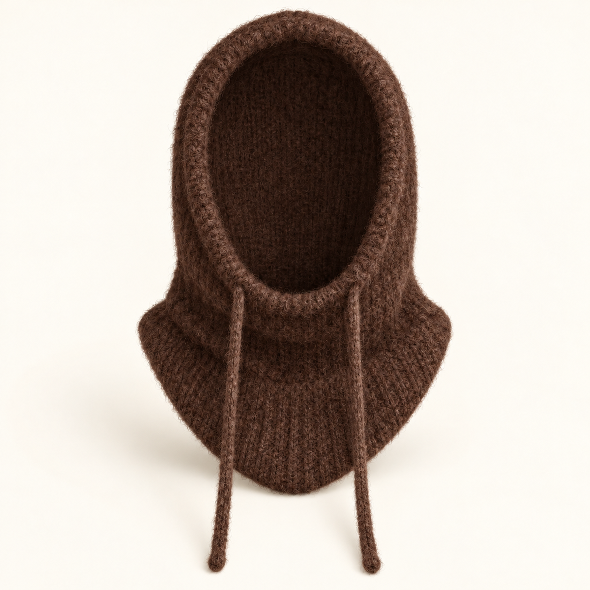 Alba - Cagoule / capuche femme en maille côtelée