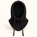 Uma - cagoule / Capuche-écharpe femme en maille côtelée