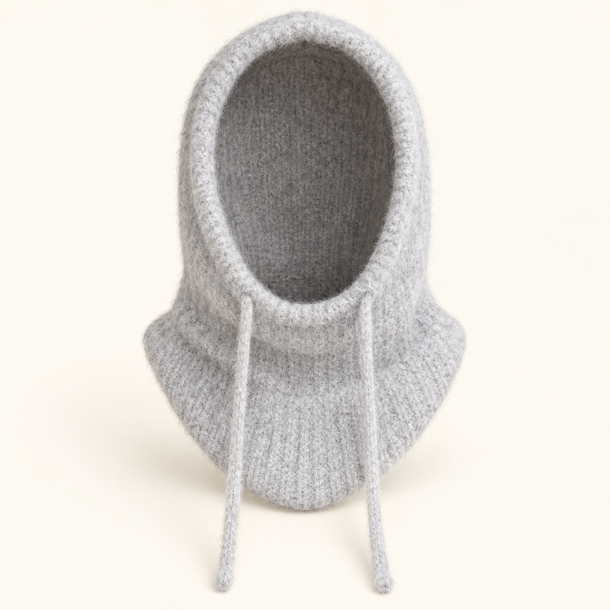 Nuage — Cagoule femme en maille duveteuse